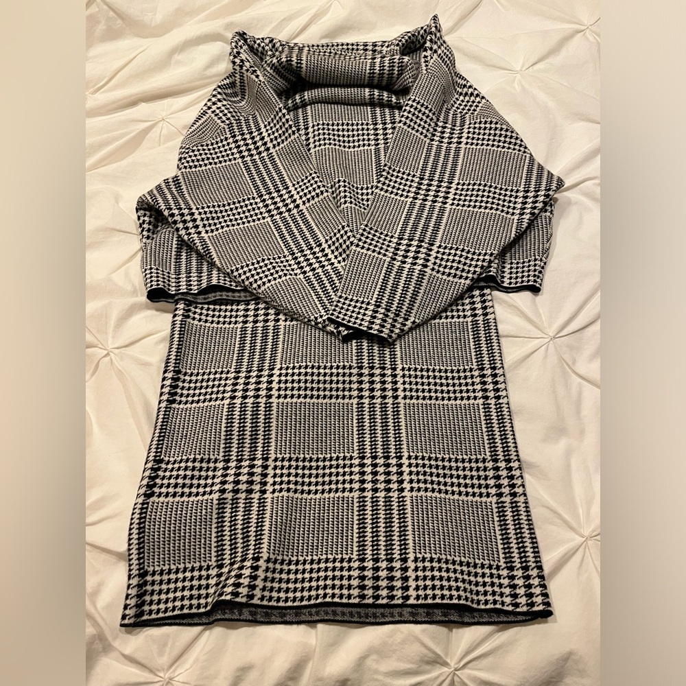 Zara Sweater and Pencil Skirt Houndstooth Set Size Small